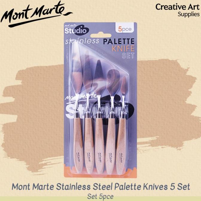 Jual Mont Marte Studio Palette Knife Set Pce Stainless Shopee