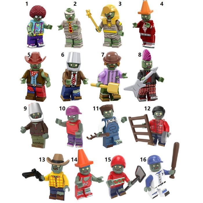 Jual Ea Pvz Plant Vs Zombie Plants Vs Zombies Minifigure Minifig Brick 