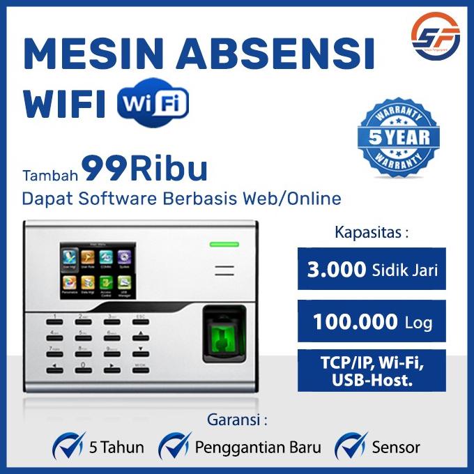 Jual Mesin Absensi Wifi | Mesin Absen Fingerprint ICON WIFI Original ...