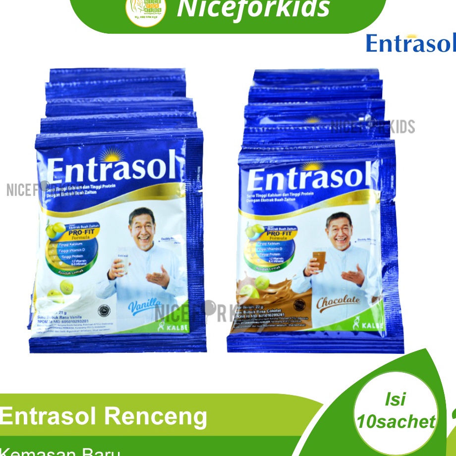 Jual Kejutan disini Entrasol Renceng isi 10 Sachet / Susu Bubuk Tinggi ...