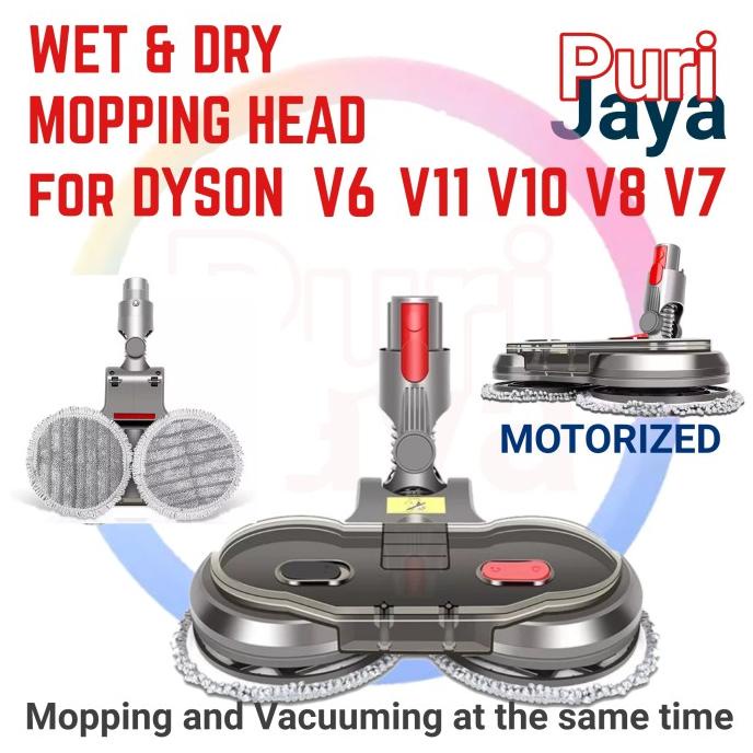 Jual Electric Mop Head Dyson V7 V8 V10 V11 Wet Dry Mopping Brush Alat