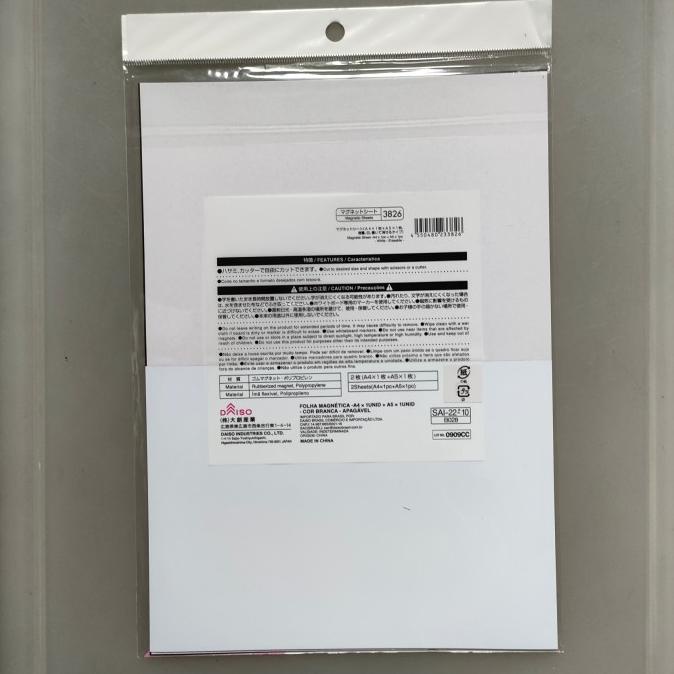 Jual DAISO sheet erasable white papan tulis fleksibel