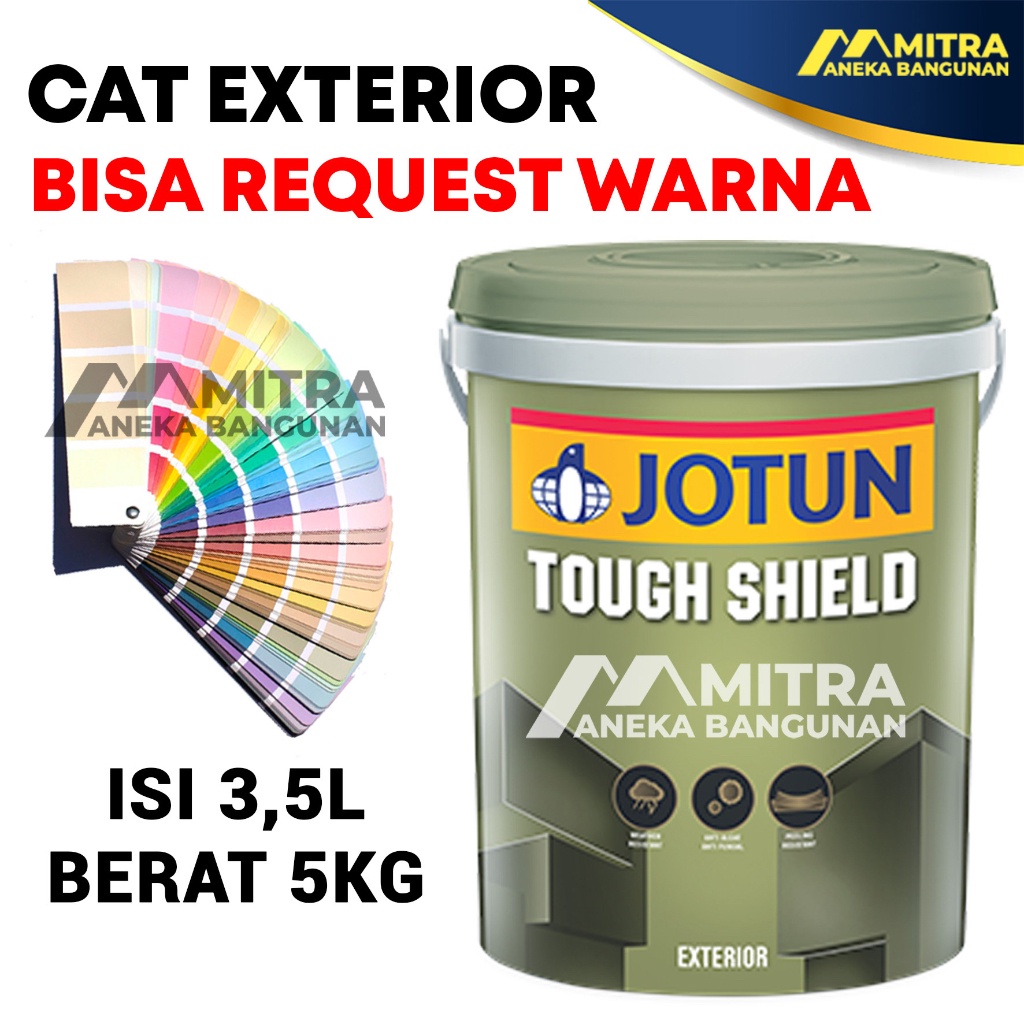 Jual Cat Tembok Eksterior Jotun Tough Shield 35 Liter 5 Kg Bisa Custom Warna Tinting Putih 8507