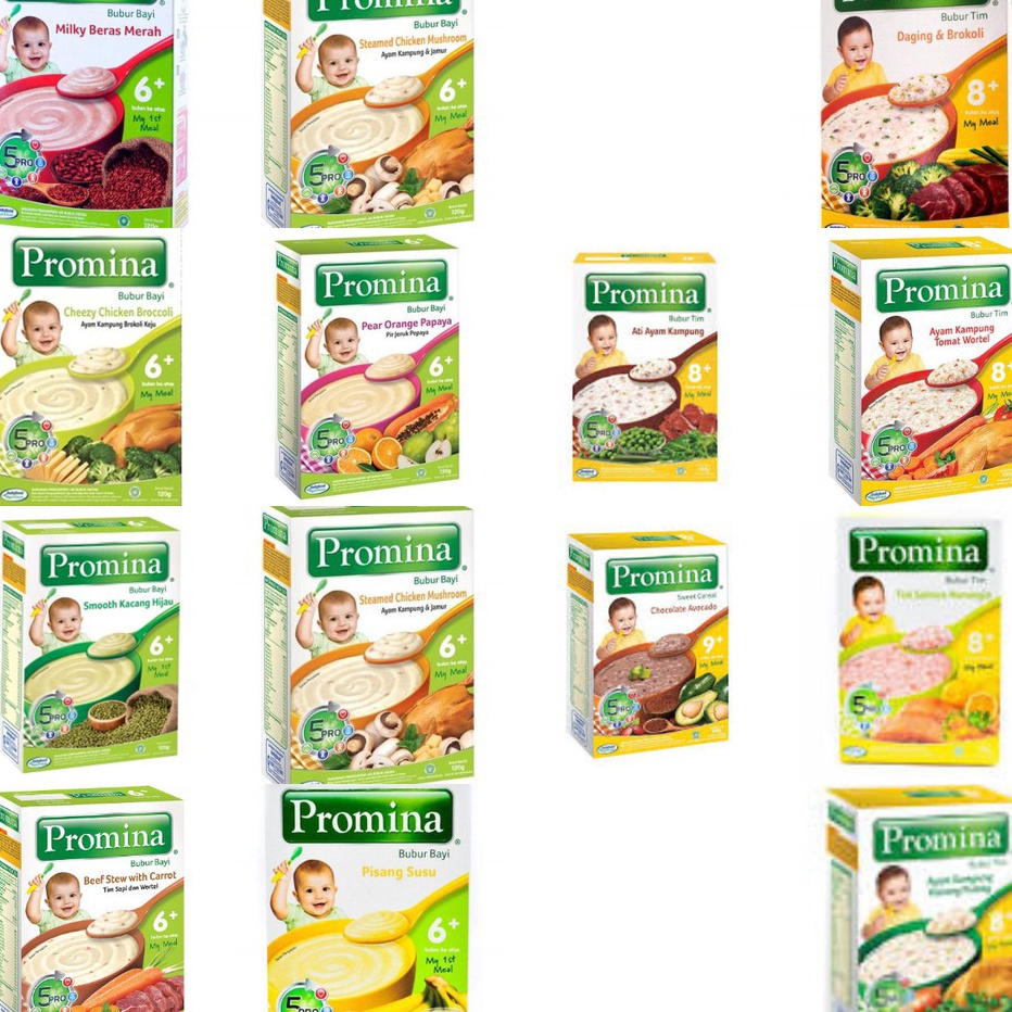 Jual Bagus banget Promina MILNA Bubur Bayi 120gr / MPASI BAYI / Promina ...