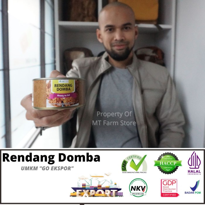 Jual Rendang Domba Bumbu Instan Unique Khas Jawa Barat Mt Farm 220 Gram