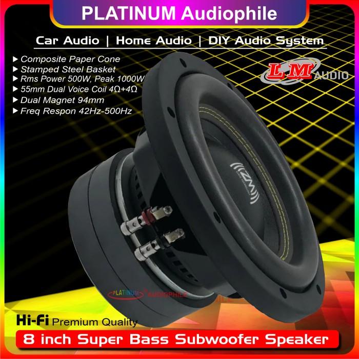 Jual [[[ TERSEDIA COD ]]] Speaker Subwoofer 8 inch 8" Double