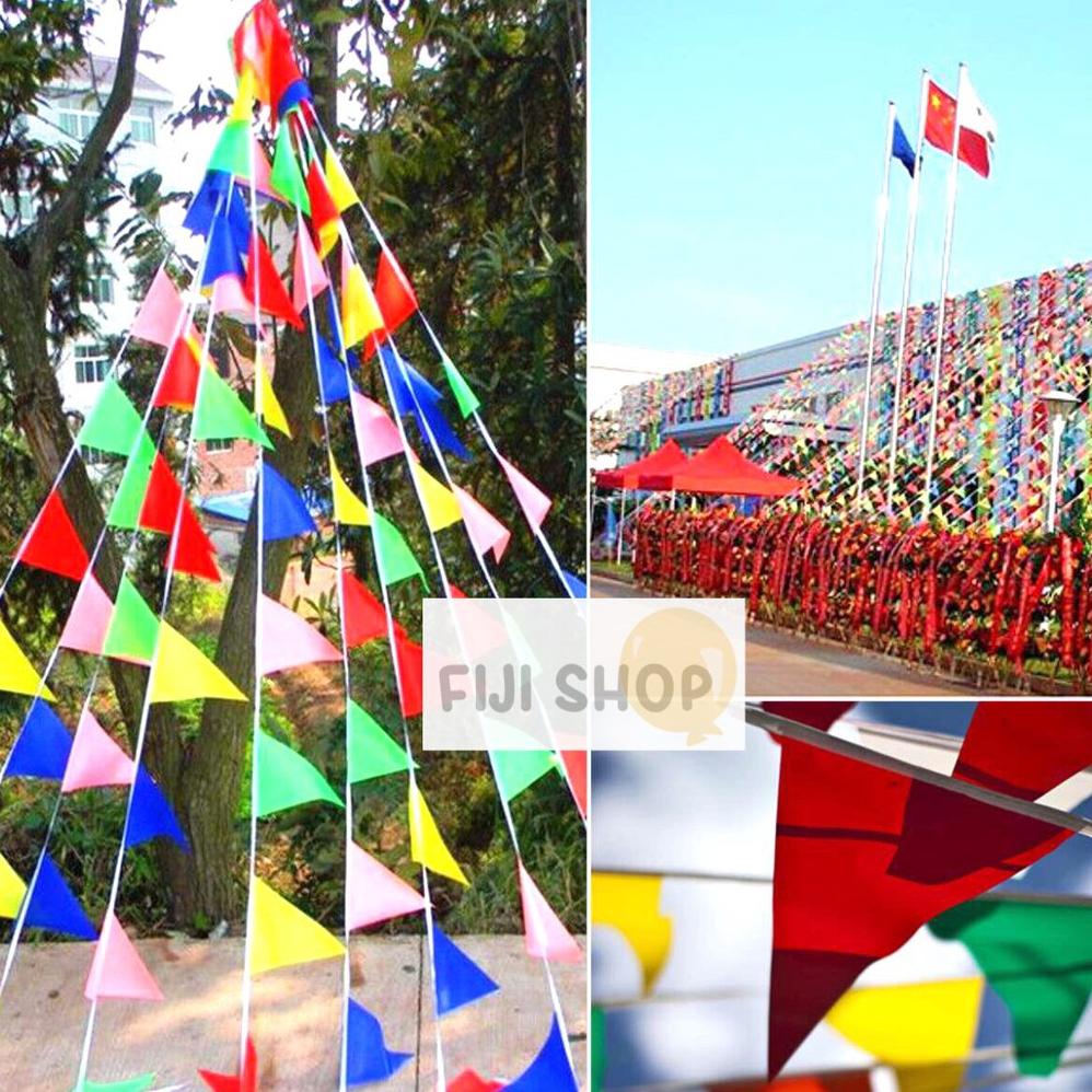 Jual Shopee Bendera Segitiga Kain Flag Party Bendera Segitiga Warna Warni Bendera Umbul 4608