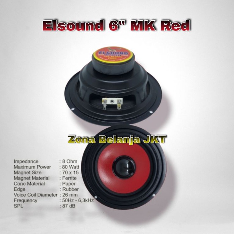 Jual Dvc Speaker Elsound Inch Woofer Watt Original Terkini