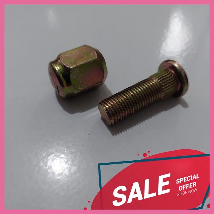 Jual baut + mur roda motor roda tiga viar / kaisar /nozomi / appktm ...