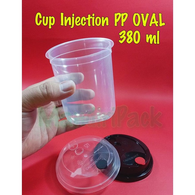 Jual New Gelas Pp Tebal Injection Cup Injection Oval 12 Oz 380 Ml Isi 25 Pcs Shopee Indonesia 8645