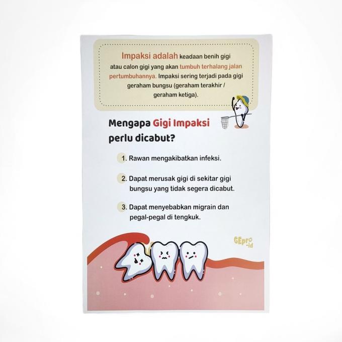 Jual Poster / Flip Chart Edukasi Penyuluhan Kesehatan Gigi Dan Mulut
