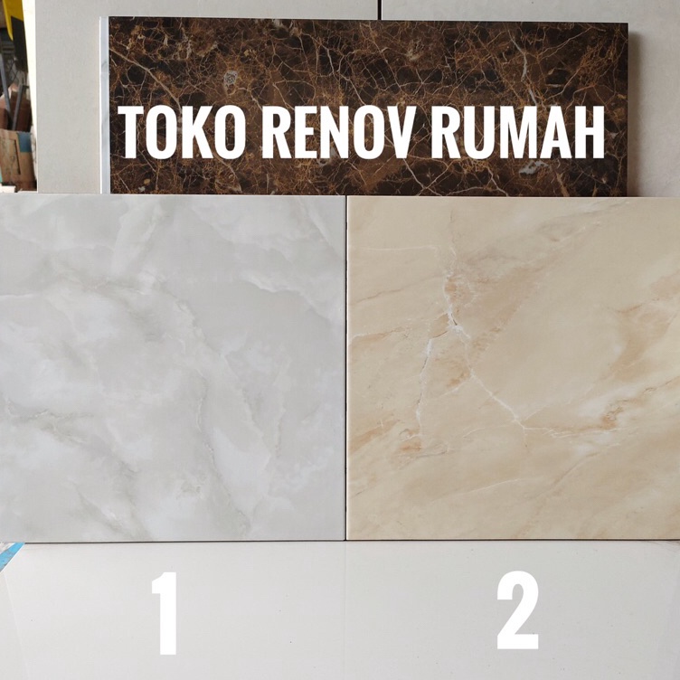 Jual ` YG keramik lantai 40x40 motif marmer (mengkilap)/ keramik lantai
