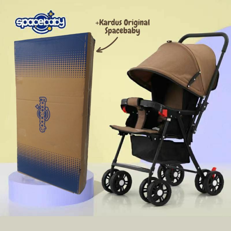 Jual STROLLER SPACE BABY SB 214 STROLLER BAYI 3 POSISI HADAP DEPAN DAN BELAKANG KERETA DORONG BAYI MURAH KADO BAYI STROLLER TRAVELLING BAYI Shopee Indonesia