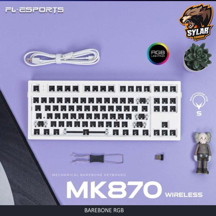 Jual FL ESPORTS MK870 BAREBONE RGB WIRELESS MECHANICAL GAMING KEYBOARD ...