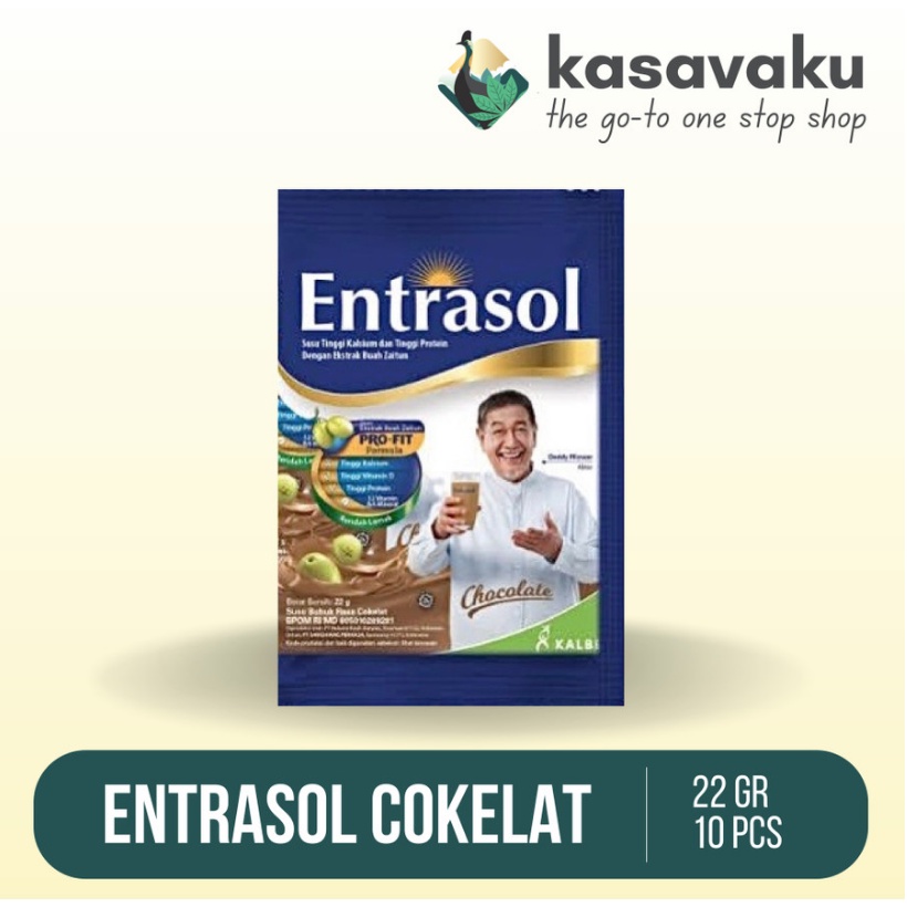Jual Susu Entrasol chocolate Sachet - 1 renceng isi 10 sachet | Shopee ...