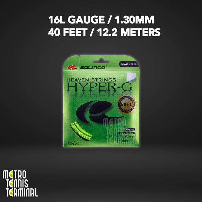 Jual Solinco Hyper G Soft 16 / 17 /18g String ( Senar Raket Tenis ...