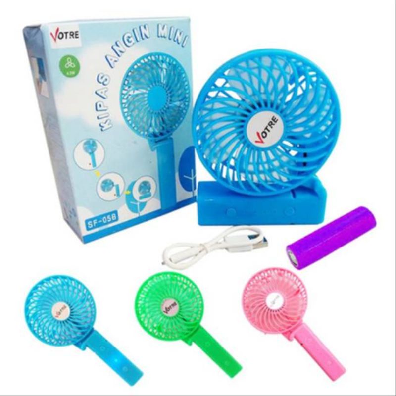 Jual kipas portable 2 fungsi batre lebih awet Angin kencang | Shopee ...
