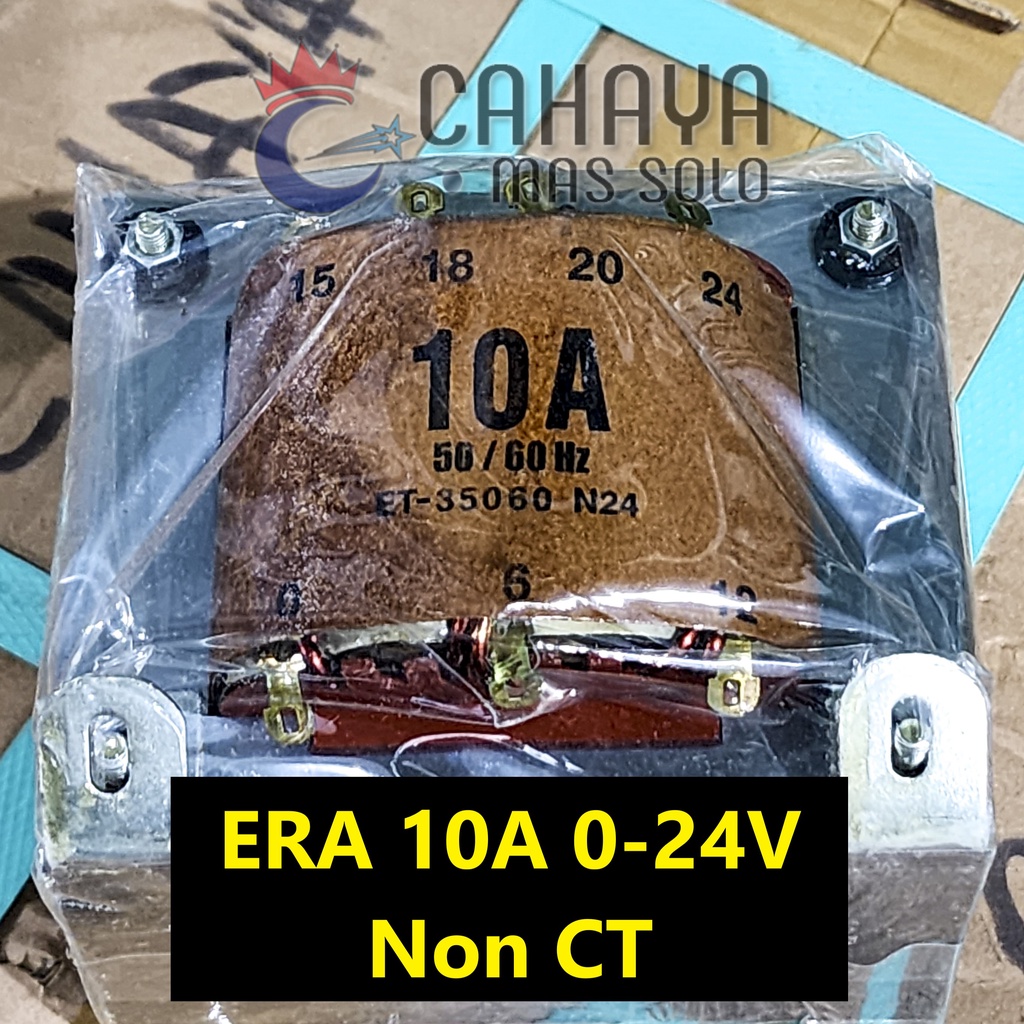 Jual ERA Trafo 10A 0-24V Murni Non CT 6V 12V 15V 18V 20V 24V Travo ...