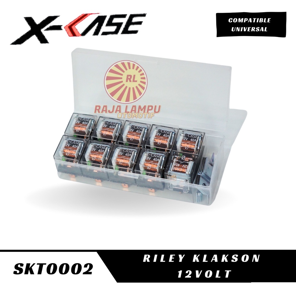 Jual RELAY KLAKSON TRANSPARANT 12 VOLT UNIVERSAL (HARGA SATUAN