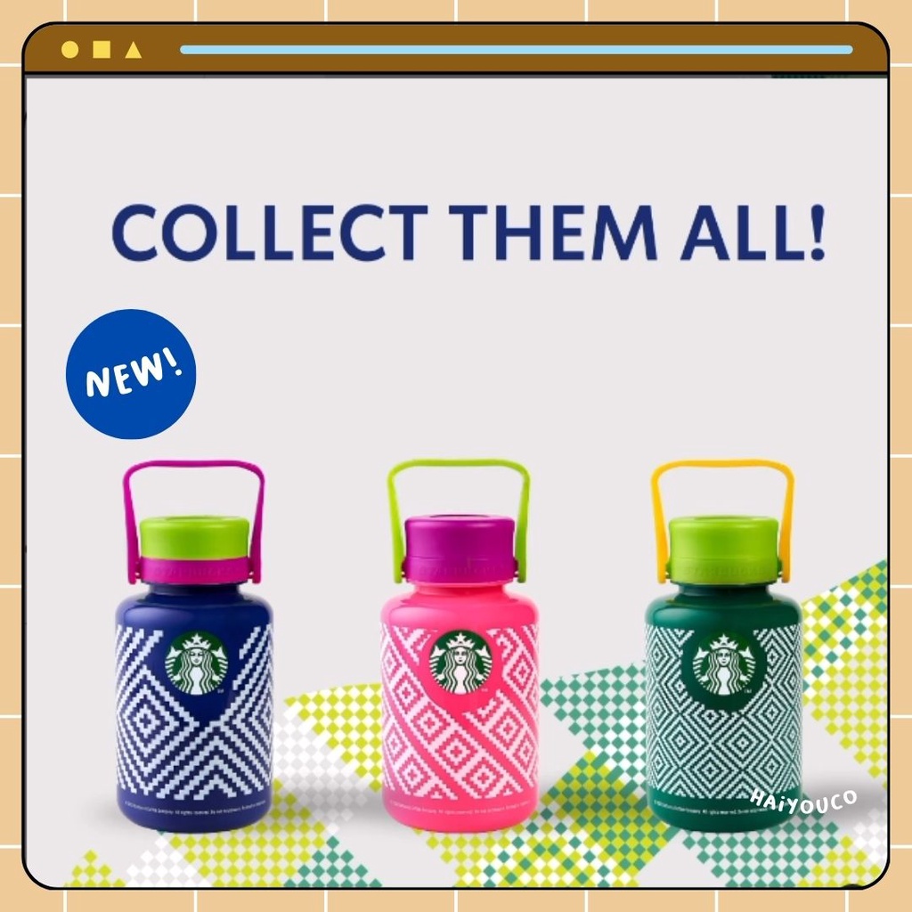 Jual Tumbler Starbucks Kreaby Colorful Weaves Ramadhan 2023 Ukuran 1