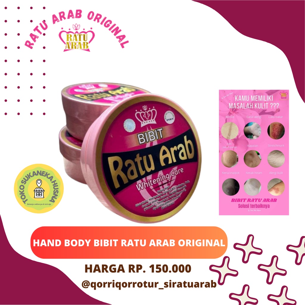Jual bibit ratu arab (hand body untuk seluruh tubuh) | Shopee Indonesia