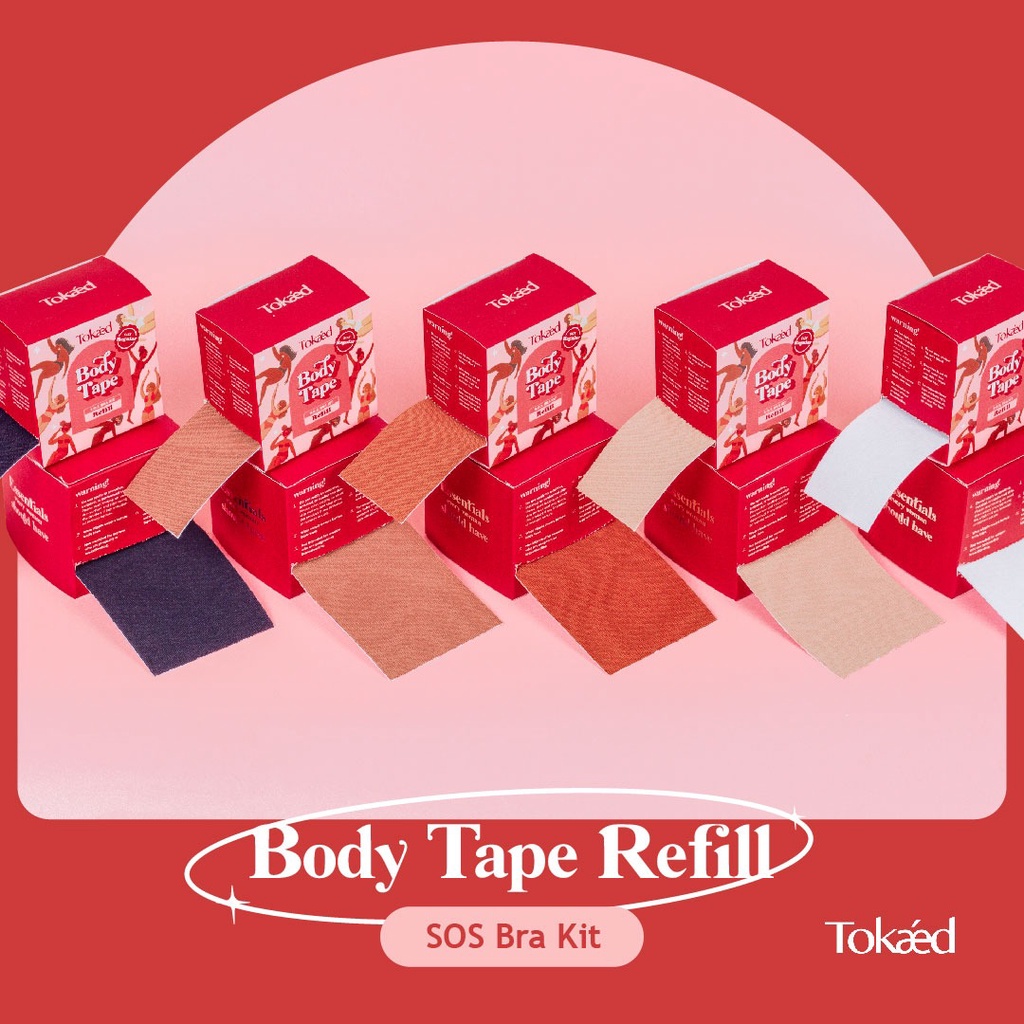 Jual Tokaed Sos Bra Kit Refill Body Tape Solatip Bh Booby Boob Tape Breast Tapping Bra Tape