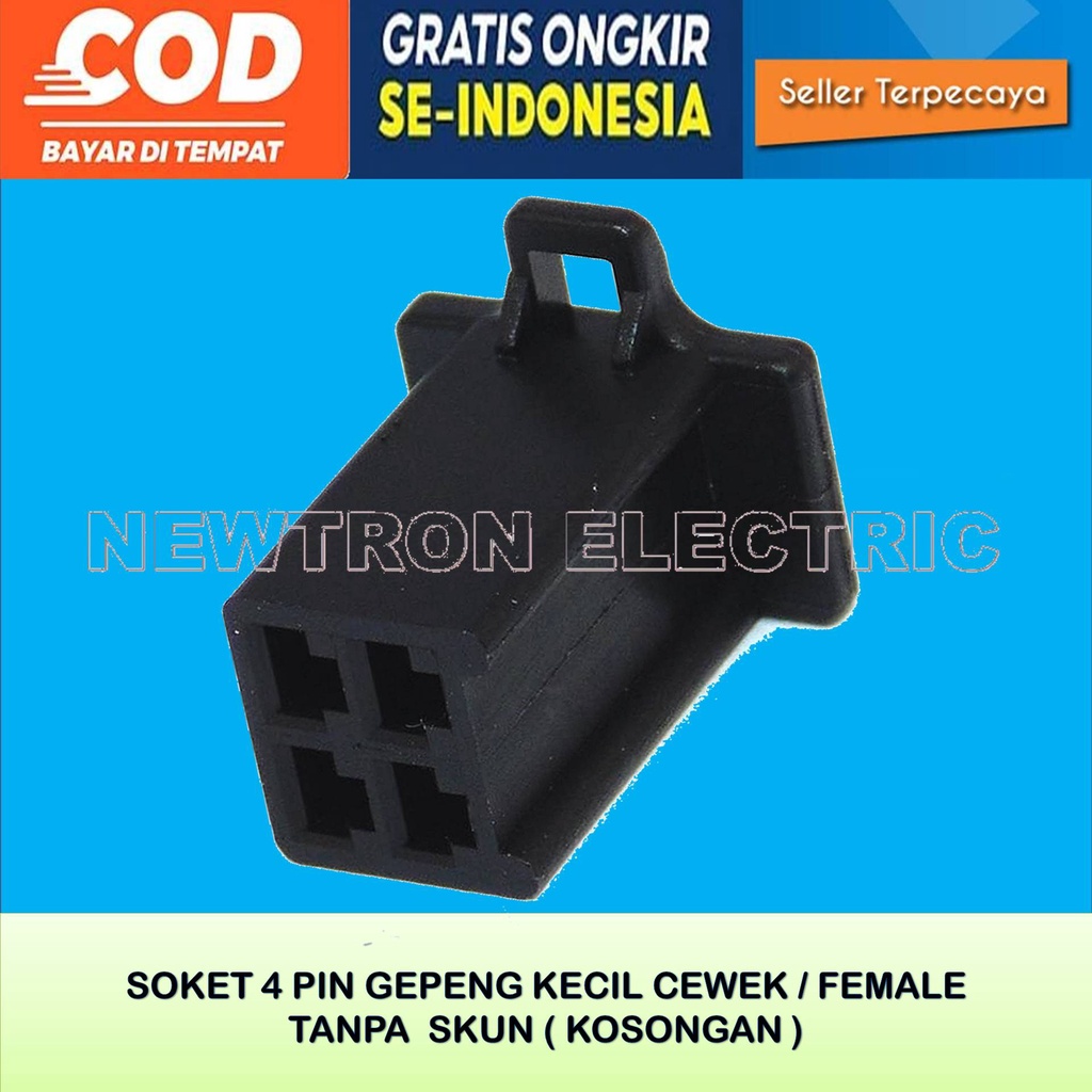 Jual SOKET 4 PIN FEMALE HITAM SOKET KABEL 4 PIN FEMALE HITAM SOKET 4 ...