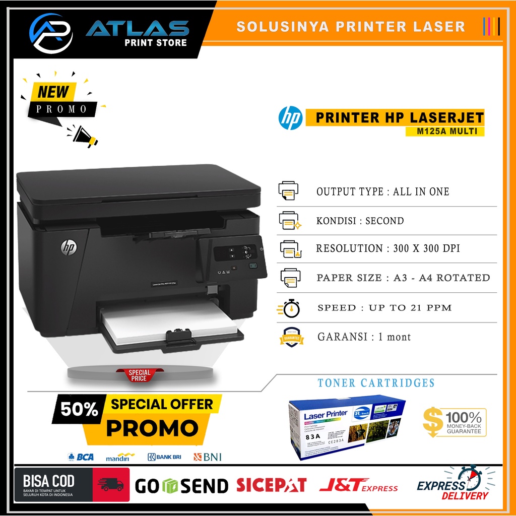 Jual HP LaserJet Pro Mfp M125a Formatter Printer HP LaserJet M 125 A ...