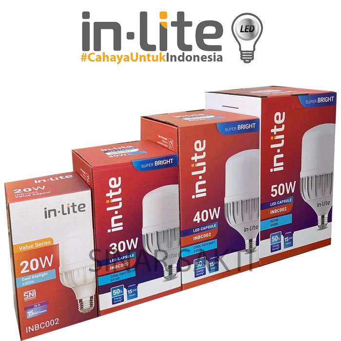 Jual Inlite Lampu Led Capsule 20w 30w 40w 50w 80w Inbc002 Lampu Capsule In Lite Shopee Indonesia 6849