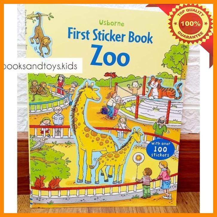 Jual (LEG) USBORNE FIRST STICKER BOOK ZOO USBORNE STICKER BOOK ZOO