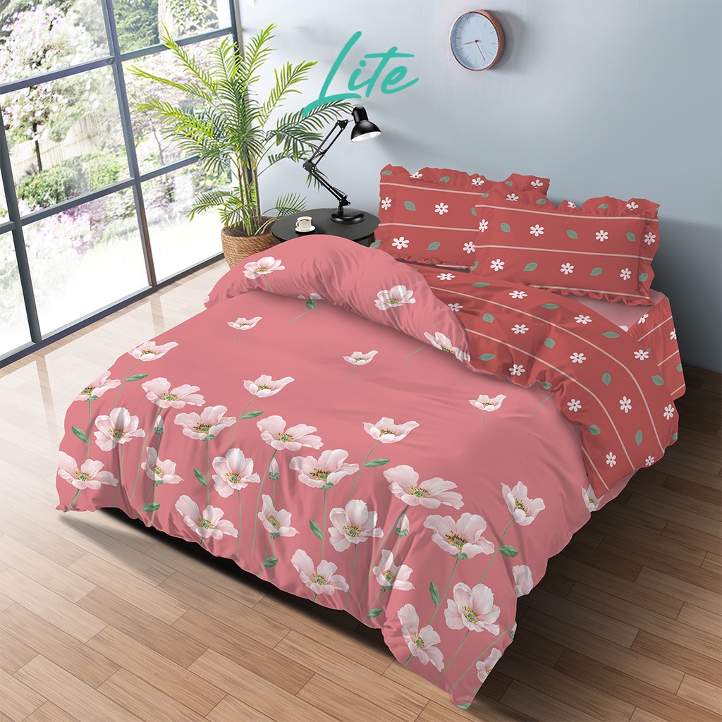 Jual KINTAKUN Bedcover Set Rumbai 180 X 200 Aruna LITE Microfiber 39 Cm ...