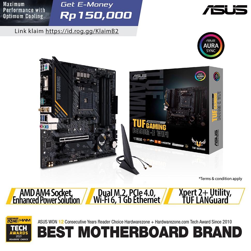 Jual ASUS TUF Gaming B550M-E Wifi AM4 MATX B550 Motherboard | Shopee ...