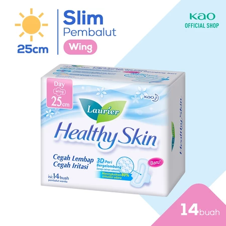 Laurier Healthy Skin Day pembalut breathable untuk kulit sensitif