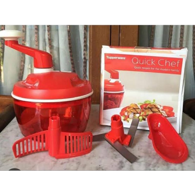 Jual Tupperware Quick chef (Alat penggiling sayur dan buah) | Shopee ...
