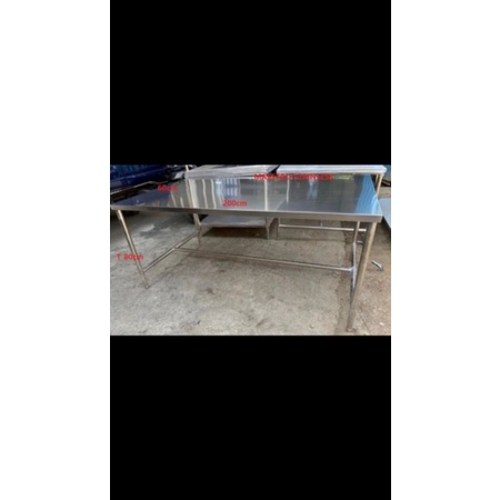Jual meja stenliss 2meter /meja produksi roti | Shopee Indonesia