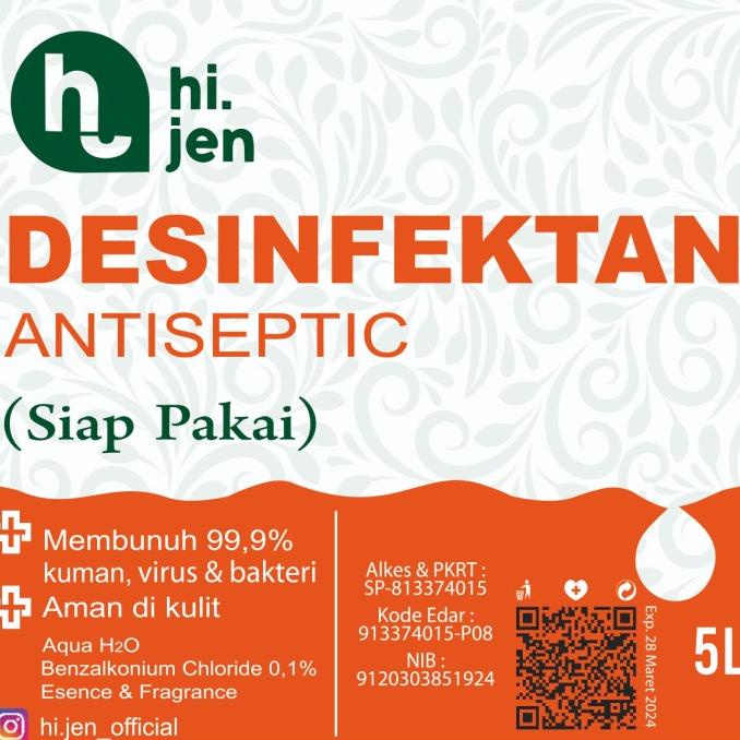 Jual @#@#@#] desinfektan Hijen 5 liter WHO | Shopee Indonesia