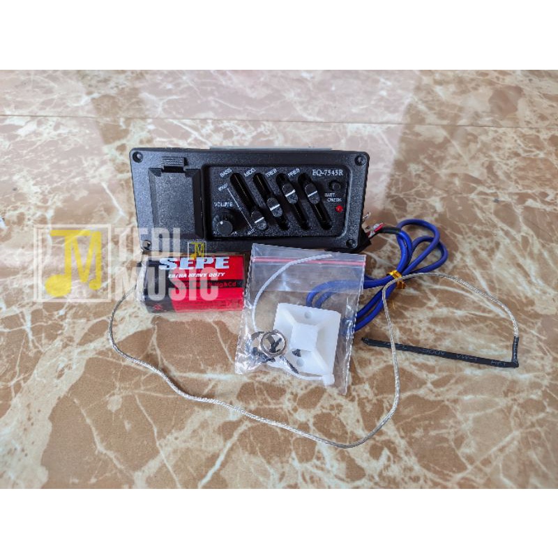 Jual Preamp Equalizer EQ7545R Equalizer Gitar Akustik Listrik