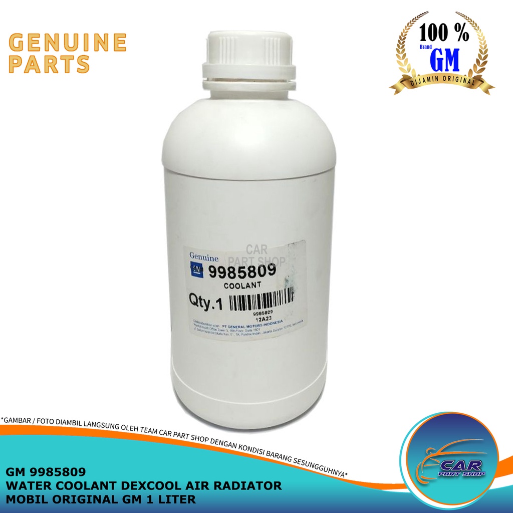 Jual WATER COOLANT DEXCOOL AIR RADIATOR MOBIL ORIGINAL GM 1 LITER
