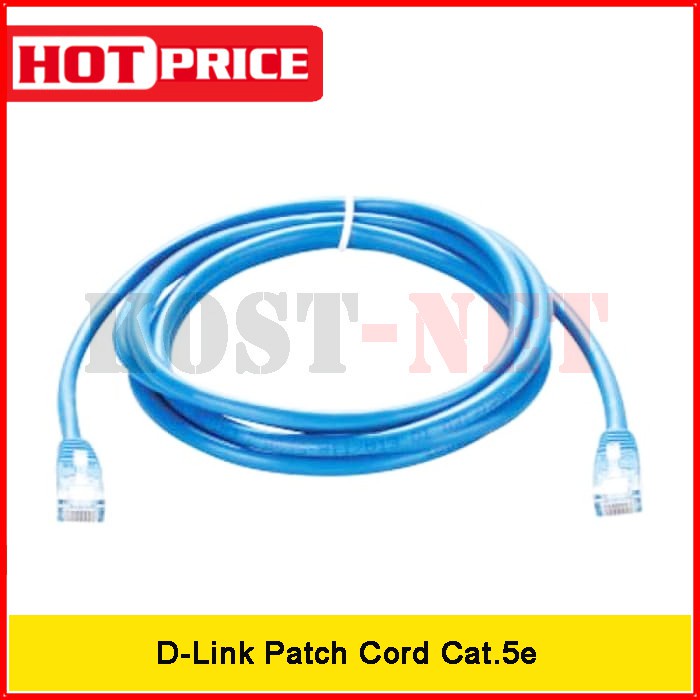 Jual Kabel D-Link Patch Cord Cat.5e 1 Meter ORIGINAL | Shopee Indonesia