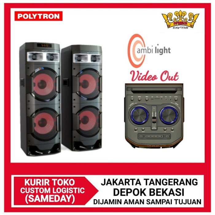 Jual Polytron Speaker Aktif Video Out Pas 10d28 Shopee Indonesia