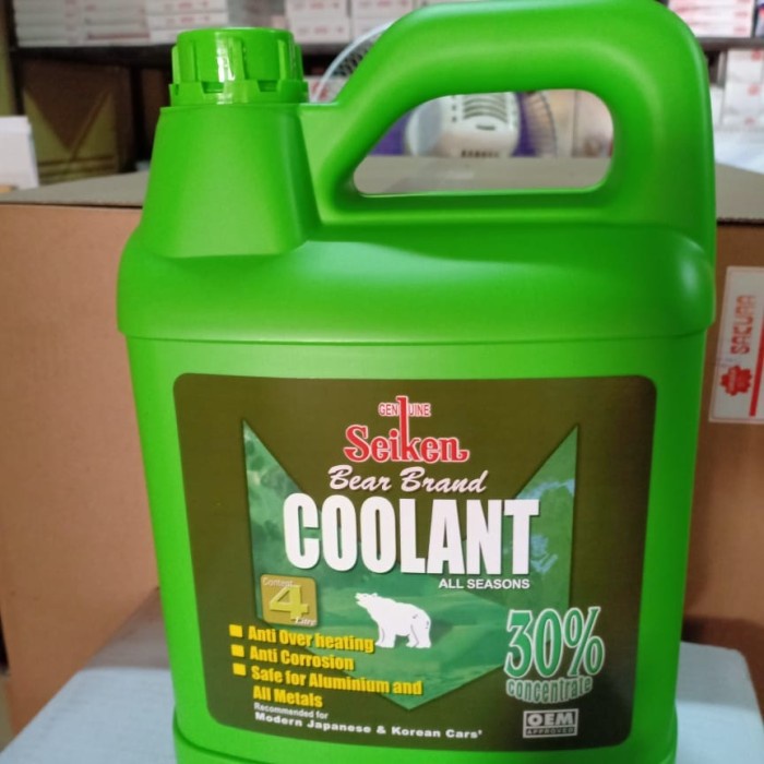 Jual Air radiator coolant seiken 30% 4Liter HIJAU/MERAH - Biru | Shopee ...