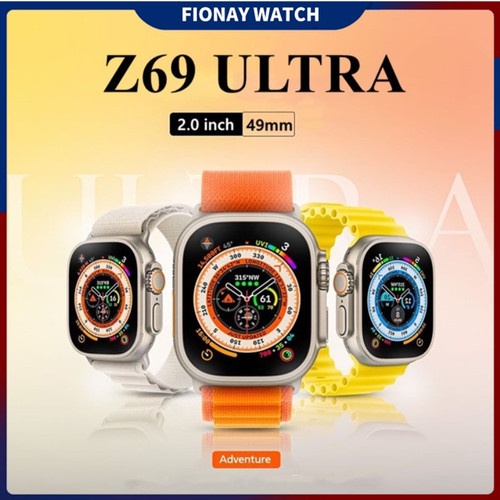 Jual IWO ORI Z69 Ultra Max Smart Watch GPS 49MM NFC Door Access Unlock ...