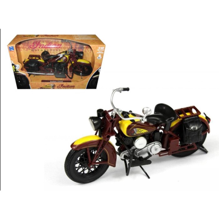 Jual Promo!!! Die Cast Indian Motorcycle 1934 Sport Scout 112 Scale