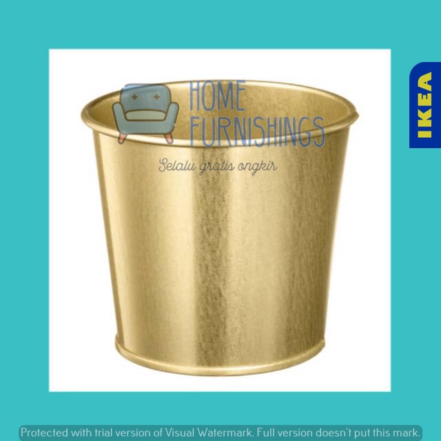 Jual Daidai Pot Kaleng Tanaman D9Cm Warna Gold emas Box Kaleng ...