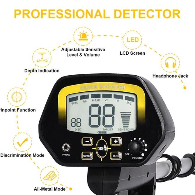Jual Metal Detector Pendeteksi Emas High Sensitivity Tianxun - Md-4090 ...