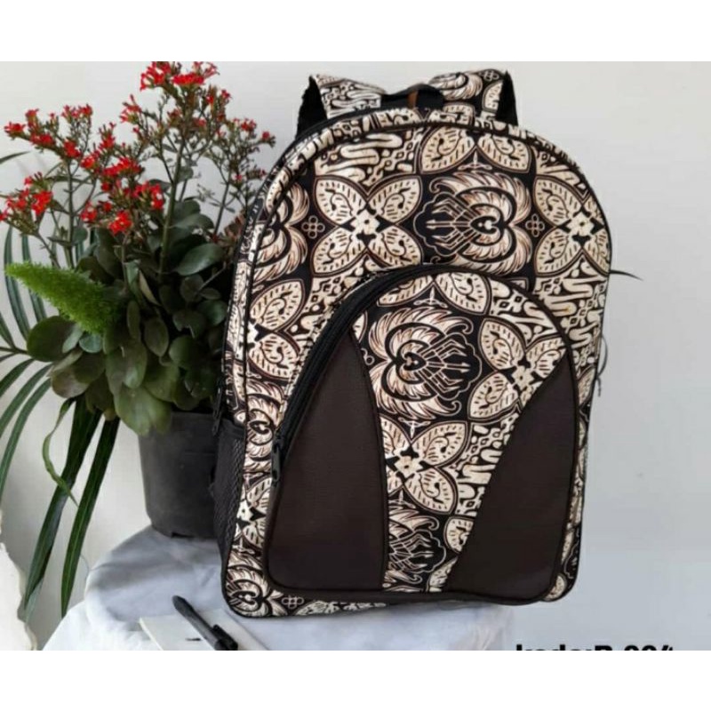 Jual TERMURAH!! TAS RANSEL/GENDONG BATIK-tas ransel khas jogja | Shopee
