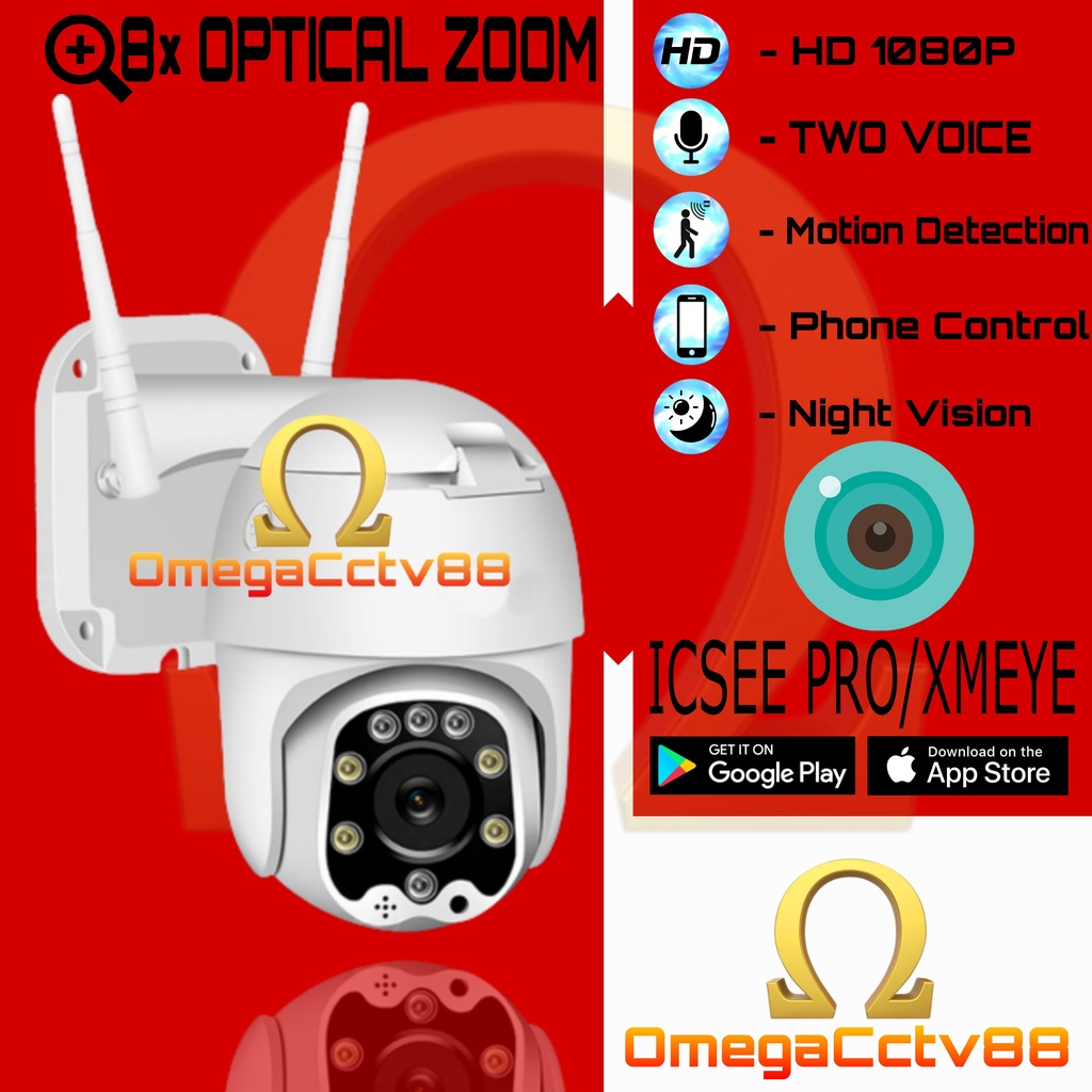 Jual IP Kamera CCTV Outdoor ICSEE 10MP Full HD PTZ SPEED DOME
