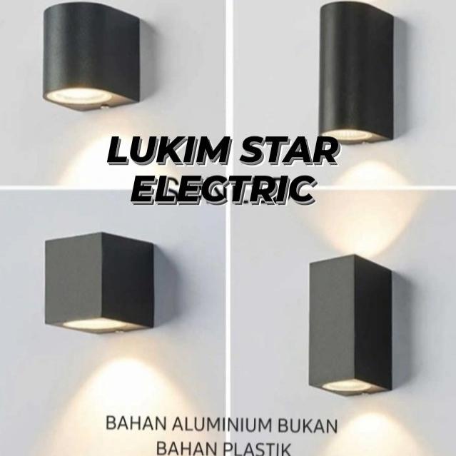 Jual Lampu Dinding Minimalis Outdoor Fitting Mr16 Wall Light 2 Arah 1