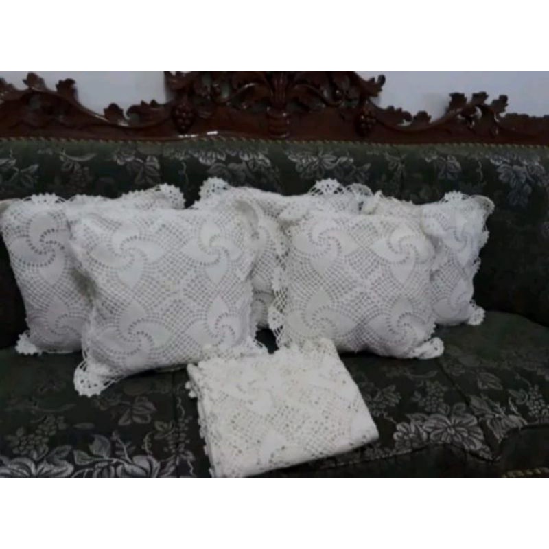 Jual Sarung Bantal Kursi Rajutan ukuran 40x40cm | Shopee Indonesia