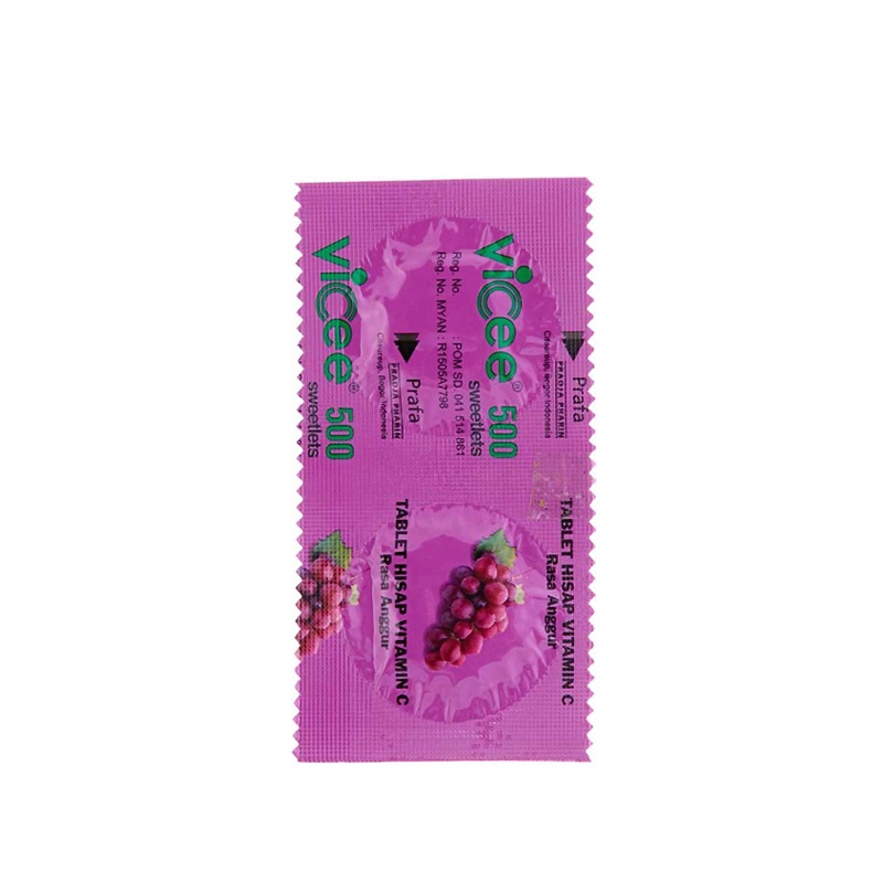 Jual Vicee Rasa Anggur 1 Strip isi 2 Tablet / Tablet Hisap Vitamin C ...